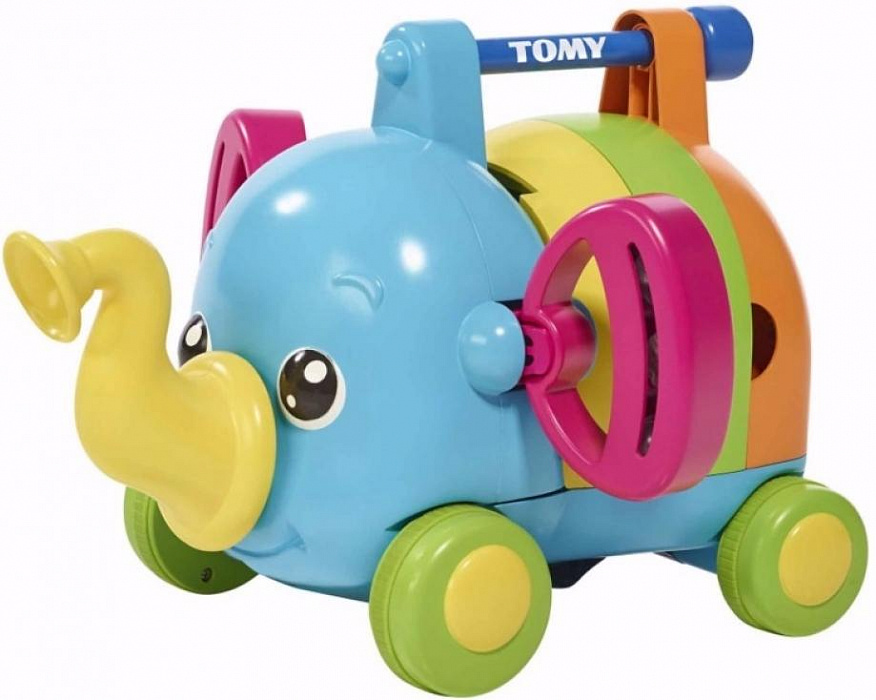Tomy Слоненок - оркестр (ТО72377) - музыкальная игрушка-каталка  купить в интернет-магазине icover