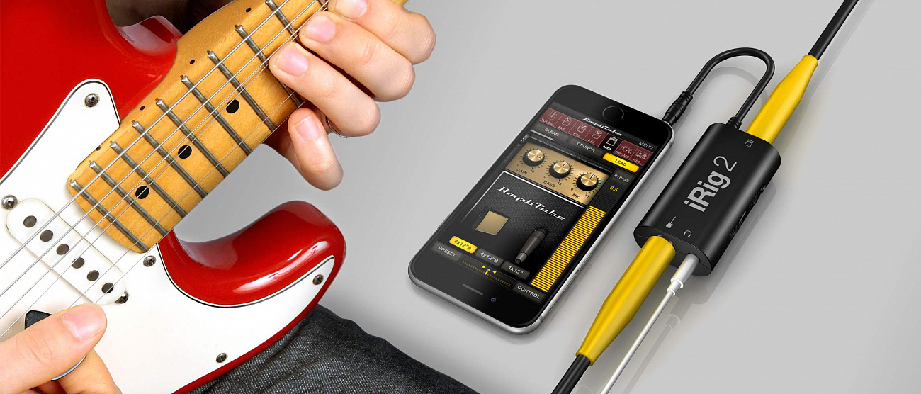 Аудиоинтерфейс для гитары IK Multimedia iRig 2 IP-IRIG2-PLG-IN (Black) купить в интернет-магазине icover