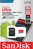 Карта памяти SanDisk Ultra microSDXC 64GB SDSQUA4-064G-GN6MA (Red/Grey) купить в интернет-магазине icover