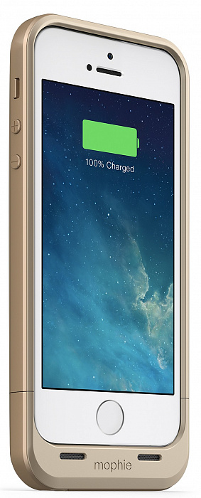 Mophie Juice Pack Air - чехол-аккумулятор для iPhone 5/5S (Gold) купить в интернет-магазине icover