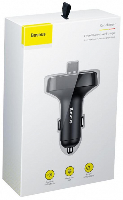 Автомобильное зарядное устройство Baseus MP3 Charger CCALL-TM01 (Black) купить в интернет-магазине icover