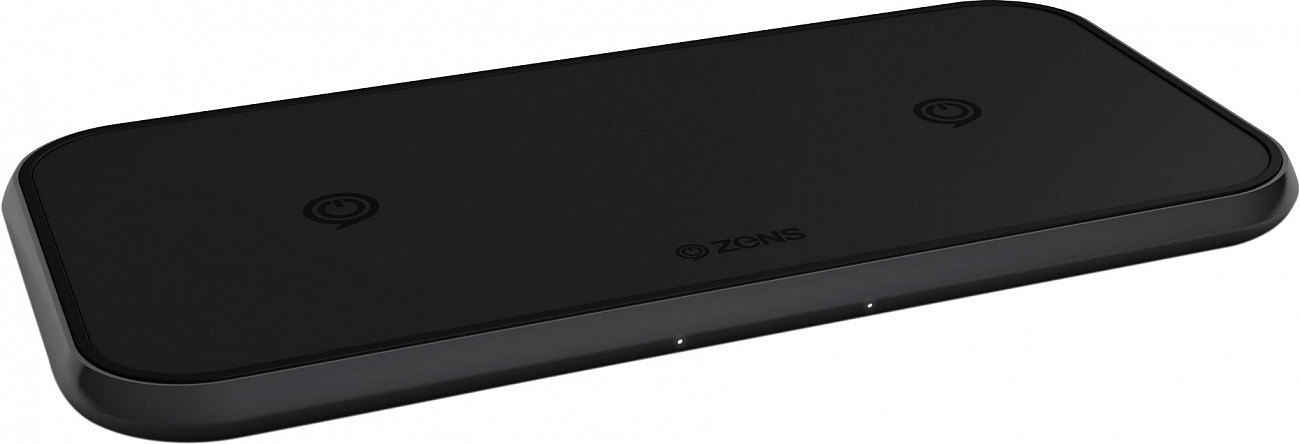 Беспроводное зарядное устройство Zens Dual Aluminium Wireless Charger ZEDC04B (Black) купить в интернет-магазине icover