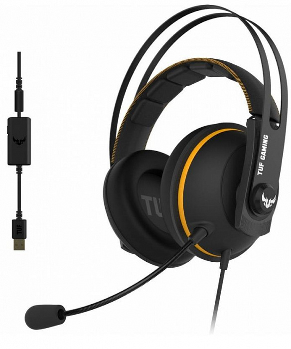 Игровая гарнитура Asus TUF Gaming H7 90YH01MY-B8UA00 (Yellow) купить в интернет-магазине icover