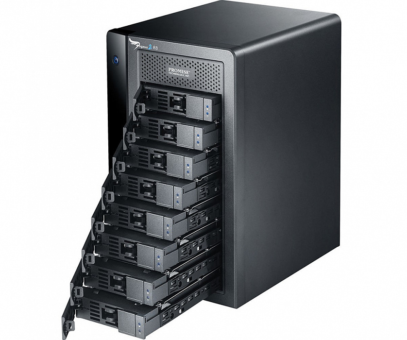 Promise Pegasus2 R8 32Tb incl Thunderbolt Cable (HE155ZM/A) - сетевое хранилище (Black) купить в интернет-магазине icover