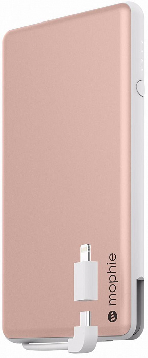 Внешний аккумулятор Mophie Powerstation Plus 6000 mAh (Pink Gold) купить в интернет-магазине icover