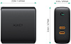 Сетевое зарядное устройство Aukey Focus Duo PD (PA-D5) USB-C 63W (Black) купить в интернет-магазине icover