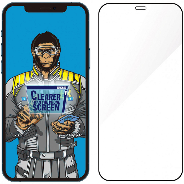 Защитное стекло BlueO 2.5D Silk Anti-reflective (MB26-12-6.1) для iPhone 12/12 Pro (Black) купить в интернет-магазине icover