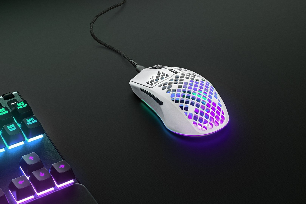 Игровая мышь SteelSeries Aerox 3 (Snow) купить в интернет-магазине icover
