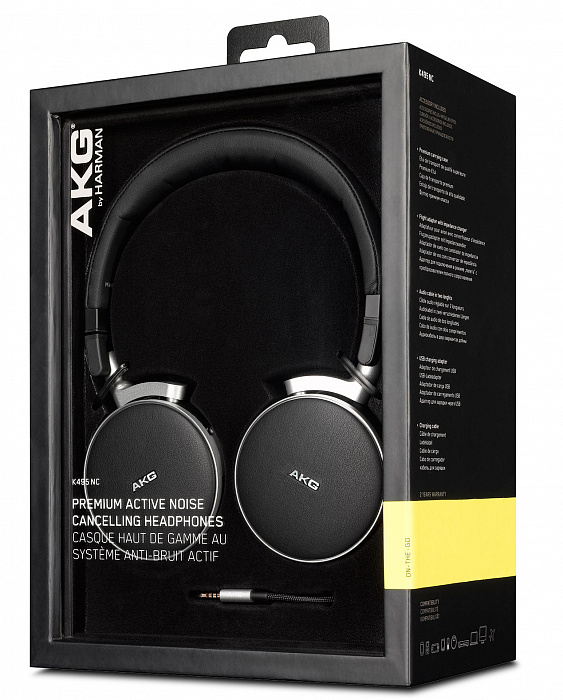 AKG K 495 NC - мониторные наушники (Black) купить в интернет-магазине icover