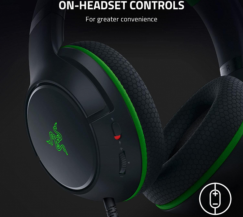 Игровая гарнитура Razer Kaira X (RZ04-03970100-R3M1) для Xbox Series X/S (Black) купить в интернет-магазине icover