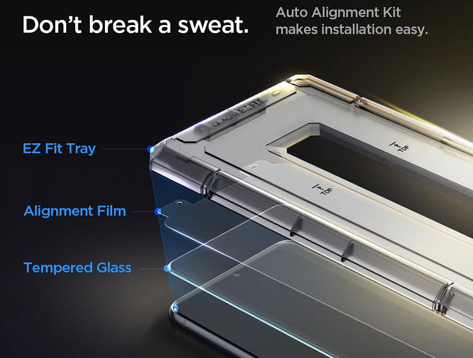 Защитное стекло Spigen EZ Fit GLAS.tR Slim 2 Pack (AGL02537) для Samsung Galaxy S21 Plus (Clear) купить в интернет-магазине icover