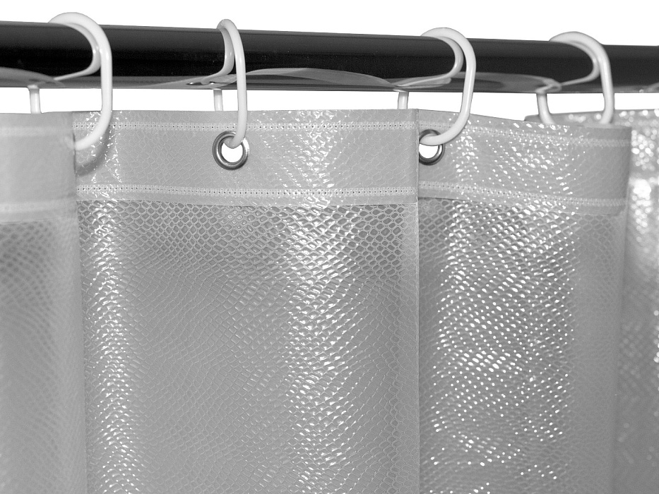 Штора для ванной комнаты Ridberg Кожа PEVA 180 x 200 см (Clear) купить в интернет-магазине icover