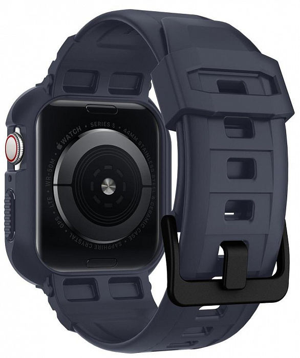 Чехол с ремешком Spigen Rugged Armor Pro для Apple Watch series 7/SE/6/5/4 45mm/44mm (Charcoal Grey) купить в интернет-магазине icover