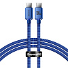 Кабель Baseus Crystal Shine (CAJY000703) USB-C/USB-C 100W 2m (Blue) купить в интернет-магазине icover