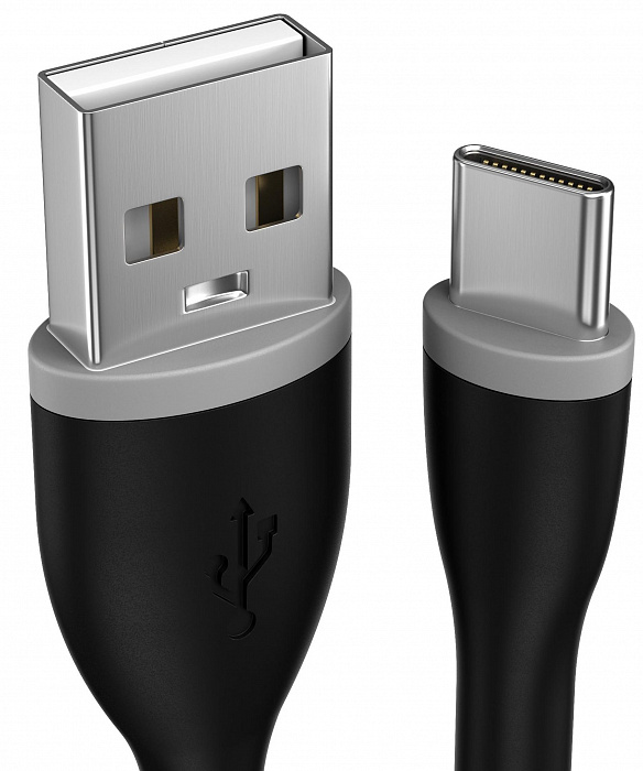 Кабель Satechi Flexible (ST-FCC6B) USB-A to USB-C 15 см (Black) купить в интернет-магазине icover