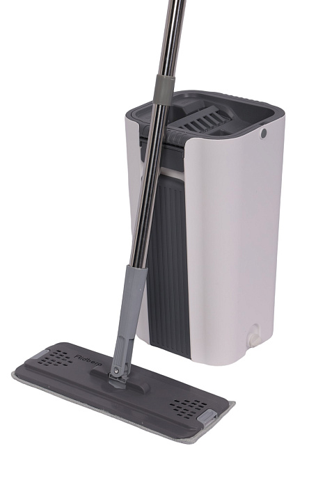Швабра и ведро с отжимом Ridberg Scrape Mop Grand (White/Grey) купить в интернет-магазине icover