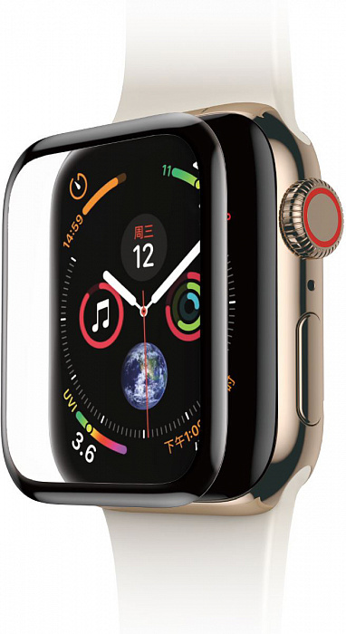 Защитное стекло Baseus Full-screen Curved Tempered Film (SGAPWA4-A01) для Apple Watch series 4 40mm (Black) купить в интернет-магазине icover
