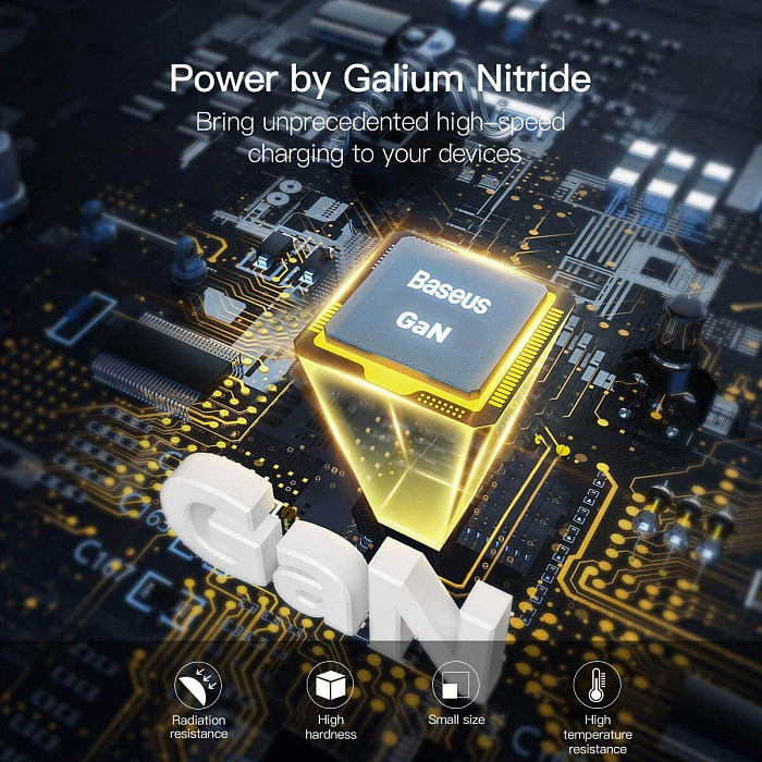 Сетевое зарядное устройство Baseus GaN Mini Quick Charger 120W CCGAN-J02 (White) купить в интернет-магазине icover