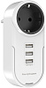 Сетевая зарядка RAVPower Rotate Plug 4-in-1 Mini Surge Protector RP-PC003W (White) купить в интернет-магазине icover