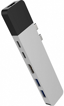 USB-хаб HyperDrive NET 6-in-2 для MacBook Pro 13/15 (Silver)