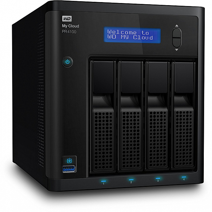Сетевое хранилище Western Digital My Cloud Pro PR4100 0Tb 3.5" WDBKWB0000NBK-EEUE (Black) купить в интернет-магазине icover