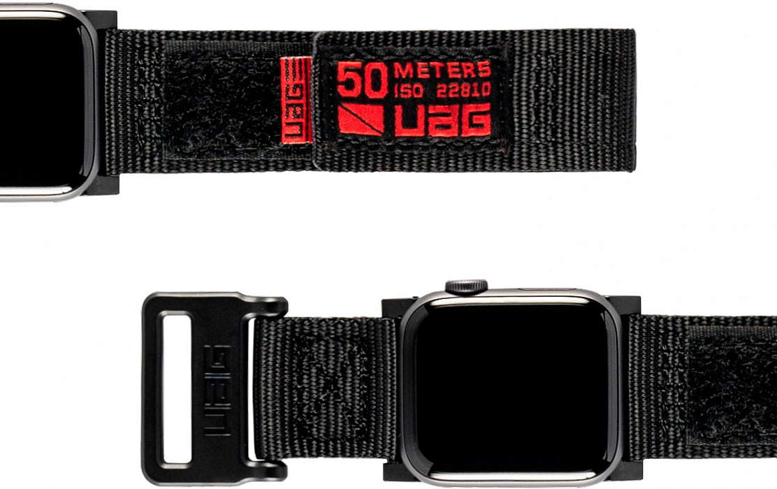 Ремешок Urban Armor Gear Active (19148A114040) для Apple Watch Series 2/3/4 42/44 mm (Black) купить в интернет-магазине icover
