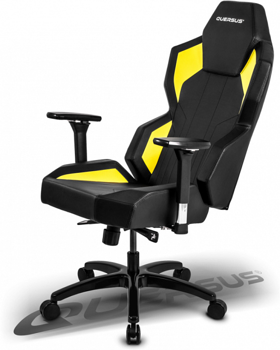 Игровое кресло Quersus Geos G702/XY (Black/Yellow) купить в интернет-магазине icover
