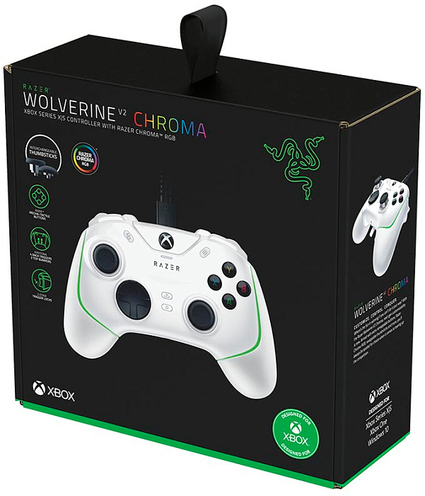  Геймпад Razer Wolverine V2 Chroma (RZ06-04010200-R3M1) для Xbox Series X/S (White) купить в интернет-магазине icover