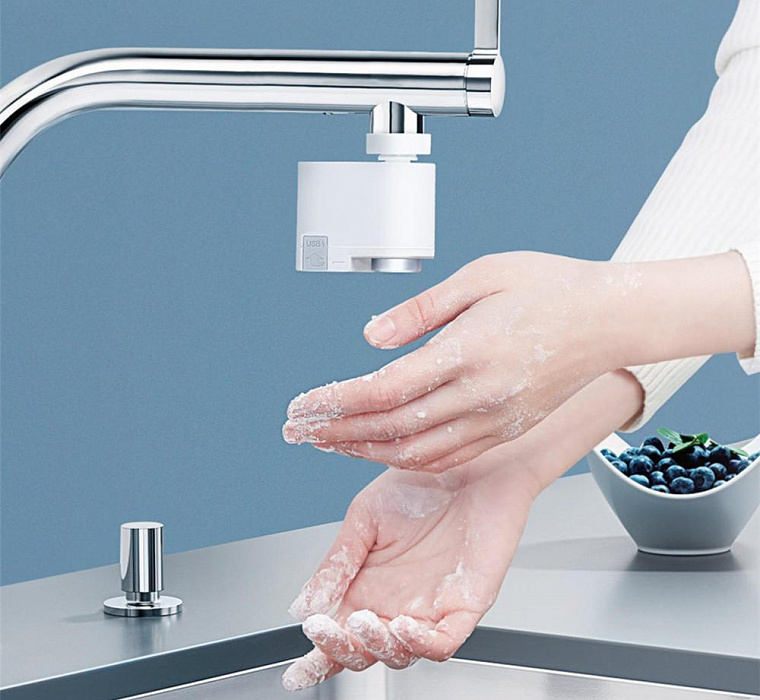 Насадка Xiaomi Zajia Automatic Sense Induction для смесителя (White) купить в интернет-магазине icover