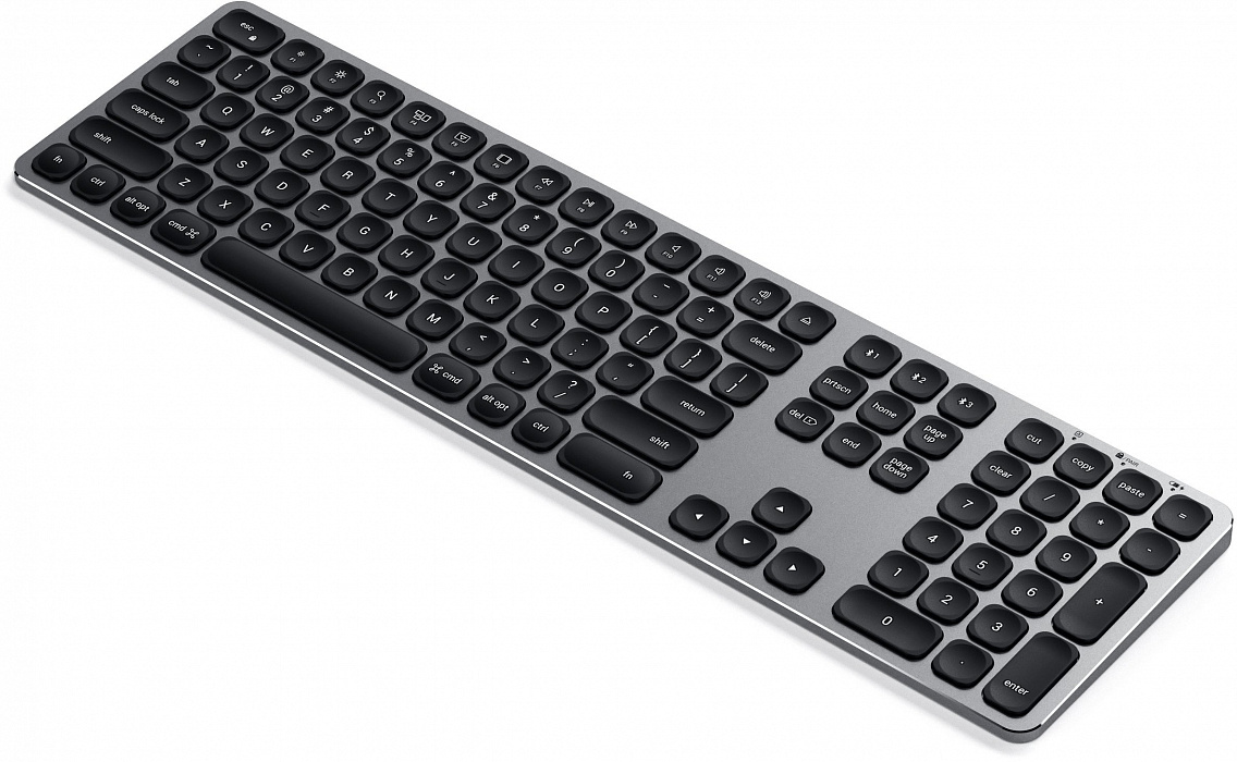 Беспроводная клавиатура Satechi Aluminium Bluetooth (ST-AMBKM-RU) русская раскладка (Space Gray) купить в интернет-магазине icover
