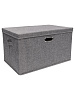 Коробка для хранения вещей тканевая Ridberg 55 х 35 х 32 см (Grey) купить в интернет-магазине icover