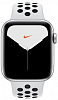 Ремешок Apple Nike Sport (MX8F2) для Apple Watch Series SE/6/2/3/4/5 44 mm (Pure Platinum/Black) купить в интернет-магазине icover
