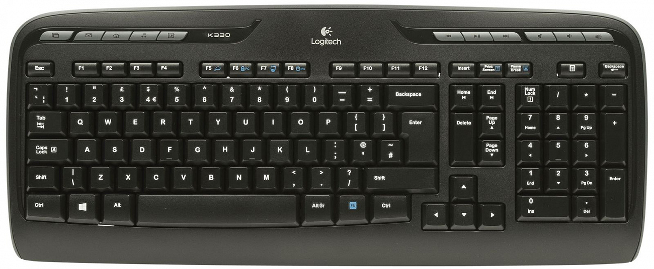 Беспроводные клавиатура и мышь Logitech Wireless Combo MK330 (Black) купить в интернет-магазине icover