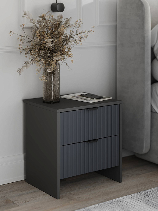 Тумба Ridberg LUGANO 2Я (Graphite Grey/Black) купить в интернет-магазине icover