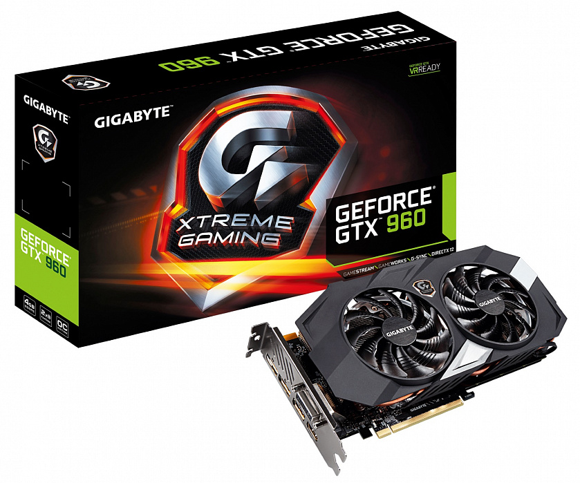 Видеокарта Gigabyte GeForce GTX 960 Xtreme Gaming 4Gb 128bit (GV-N960XTREME-4GD) купить в интернет-магазине icover