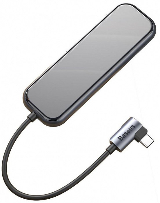USB-концентратор Baseus Multi-functional Hub (CAHUB-BZ0G) USB-C to HDMI/3xUSB 3.0/PD (Deep Grey) купить в интернет-магазине icover