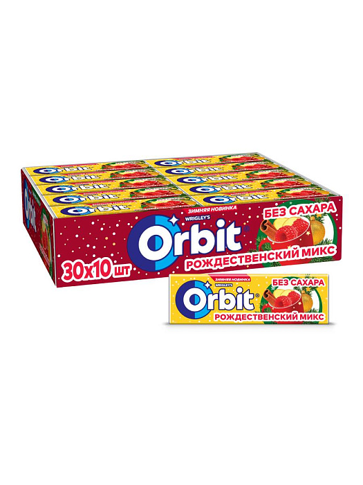 Жевательная резинка Orbit Рождественский микс без сахара (30 х 13.6 г.) купить в интернет-магазине icover