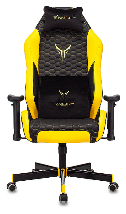 Игровое кресло Бюрократ Knight Neon (Black/Yellow) купить в интернет-магазине icover
