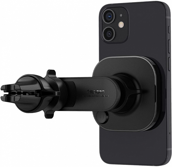 Автомобильный держатель Spigen OneTap Magnetic Car Mount Vent MagSafe (ACP02617) для iPhone 12 (Black) купить в интернет-магазине icover