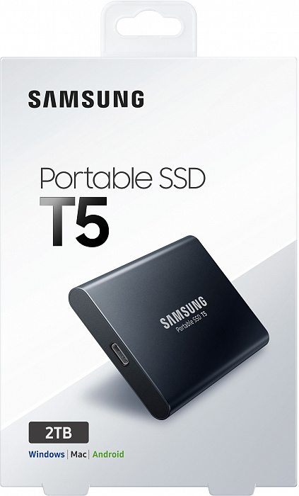 Внешний накопитель Samsung Portable SSD T5 2Tb MU-PA2T0B/WW (Black) купить в интернет-магазине icover