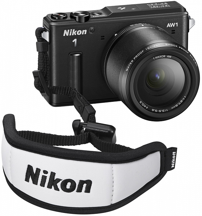 Фотоаппарат Nikon 1 AW1 Kit (Nikon AW1 Body Black + 1 Nikkor AW 11–27.5mm f/3.5–5.6 Black) купить в интернет-магазине icover