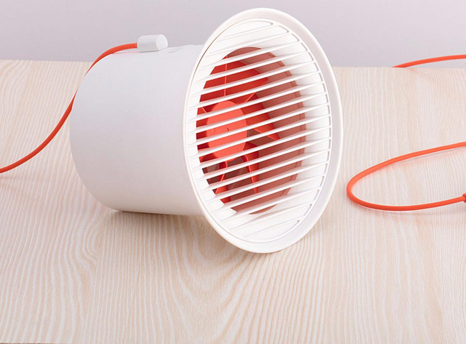 Baseus Small Horn Desktop Fan (CXLB-02) - настольный USB-вентилятор (White) купить в интернет-магазине icover