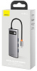Хаб Baseus Metal Gleam Series 5-in-1 CAHUB-CX0G (Space Grey) купить в интернет-магазине icover