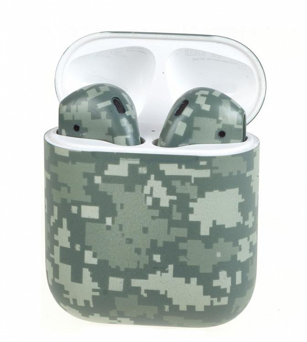 Беспроводные наушники Apple AirPods Color (Camo Pixel) купить в интернет-магазине icover