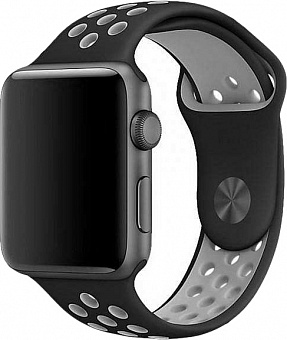 Ремешок COTEetCI W12 (WH5216-BK-GY) для Apple Watch series SE/6/2/3/4 38/40mm (Black/Grey)