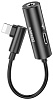 Переходник Baseus L42 Lightning (M) to Lightning (F)/3.5 mm (Black) купить в интернет-магазине icover