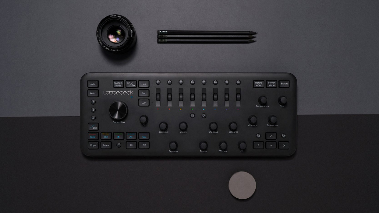 Консоль для редактирования фото и видео Loupedeck+ (Black) купить в интернет-магазине icover