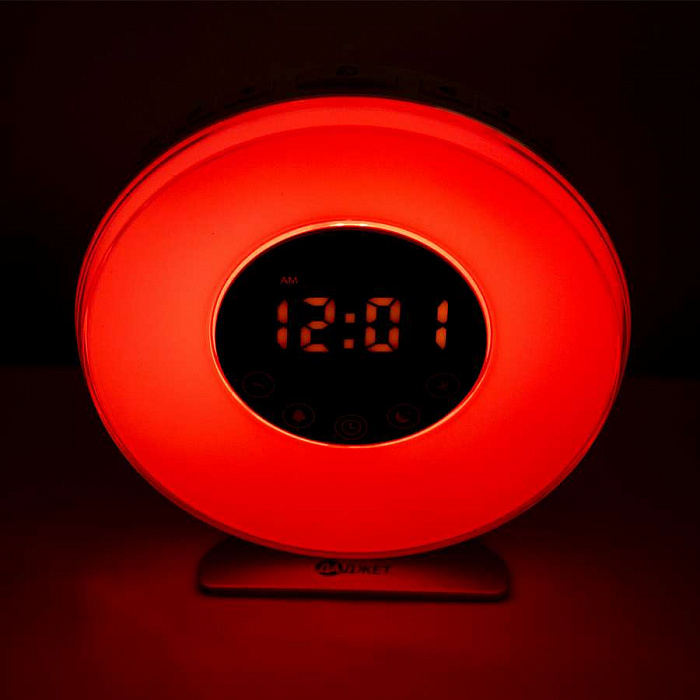 Световой будильник Даджет Новый Рассвет (White) купить в интернет-магазине icover