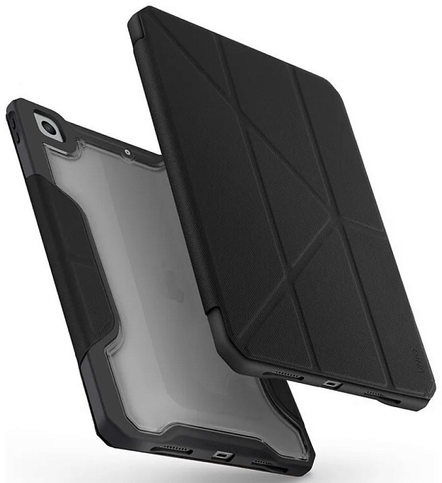 Чехол-книжка Uniq Trexa Anti-microbial для iPad 10.2" 2019/2020 (Black) купить в интернет-магазине icover