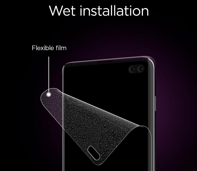 Комплект защитных пленок Spigen NeoFlex HD (606FL25695) для Samsung Galaxy S10 Plus (Clear) купить в интернет-магазине icover